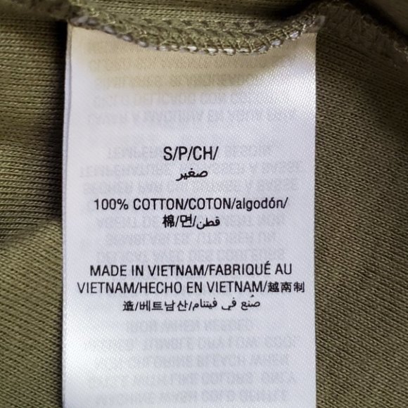 Karen Scott Olive Green Grommet V-Neck 100% Cotton Knit Top NEW NWT Size S - Picture 6 of 8